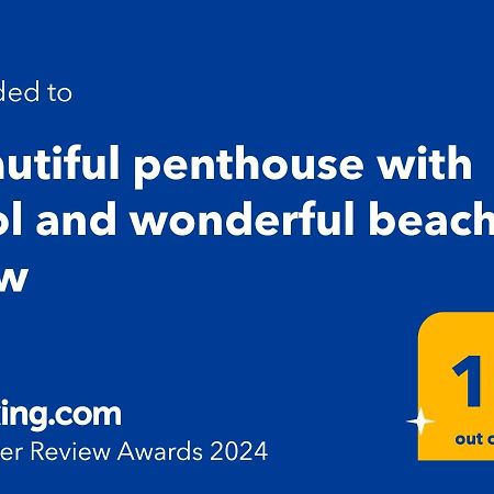 Beautiful Penthouse With Pool And Wonderful Beach View أوليفا المظهر الخارجي الصورة